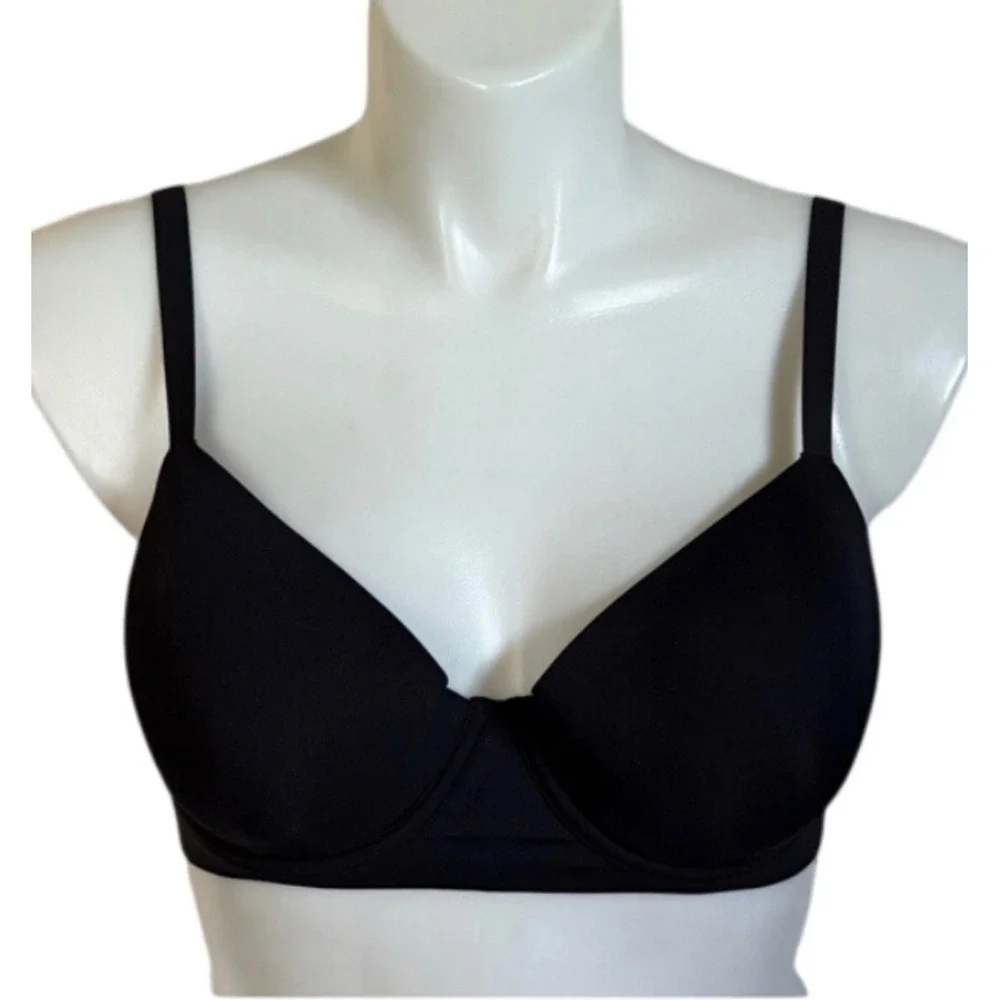 NEW NWT Aerie Smoothez Demi Bra Black Underwire Lightly Lined 36D